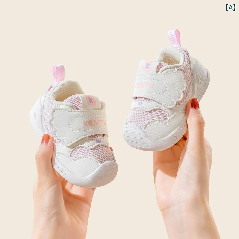 ベビー　シューズ　かわいい ベビー ガールズ 機能 靴 春 スタイル 幼児 ソフト ソール 滑り止め 通気..