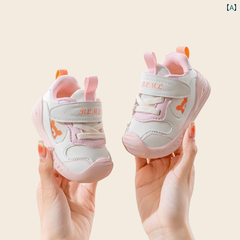 ベビー　シューズ　かわいい 春秋に 女の子 赤ちゃんの 機能的な 靴 歩行と 歩行 学習の 柔らかい ソー..