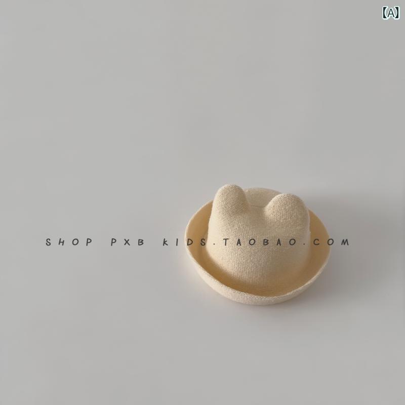 帽子 うさぎ耳 かわいい ベビー 帽子 かわいい 猫 耳 洗面 器 春秋 幼児 無地 小さい フィッシャーマン ハット