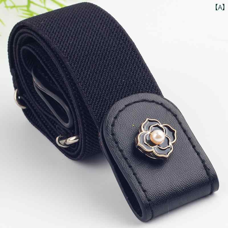 レディース　ベルト　カジュアル 弾性 な レディース ベルト ジーンズ ウエスト アーティファクト目 に..