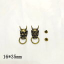 キーホルダー アクセサリー メタル グリーン ブロンズ 合金 バイト リング スカル マネー 布 バックル レザーバッグ ウォレット アクセサリー 固定 ネジ