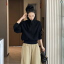 ジッパー ジャケット カジュアル アメリカン ハーフ ジップ ハイネック ショート スウェットシャツ レディー スプチ 2025 秋 カジュアル スポーツ ホッ...