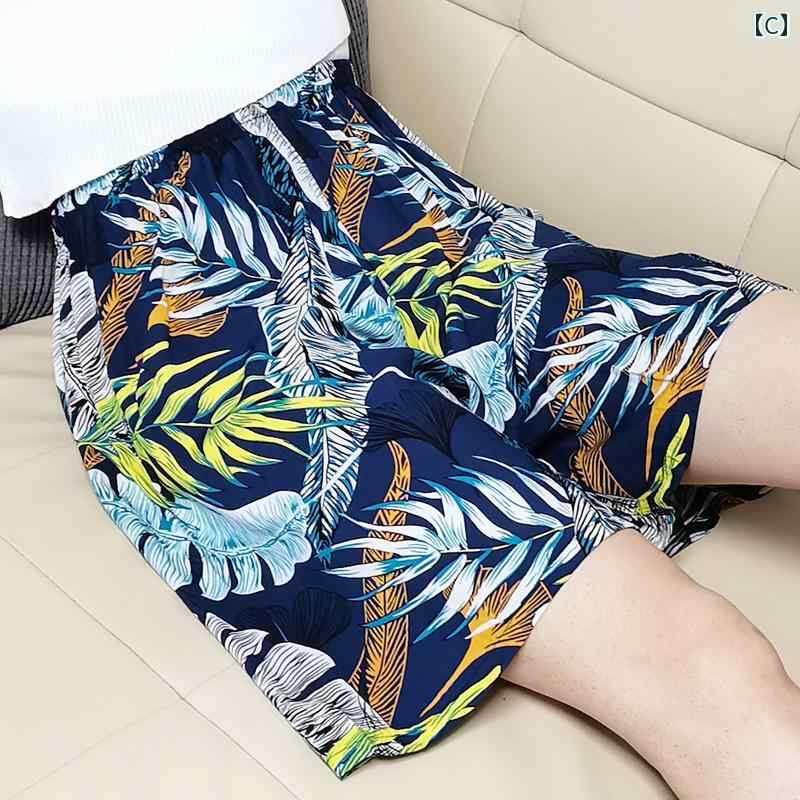 半袖　半ズボン　パジャマ 夏の 綿 シルクパジャマ パンツ レディース ショーツ 薄手 ホーム パンツ大 サイズ 脂肪 ミリメートル 人工 シルク