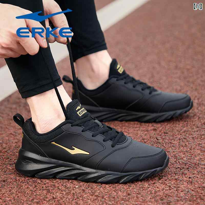 シューズ　ランニング　スポーツ 紅 星 エルケ スポーツ シューズ メンズシューズ 2025 春 防水 レザー..