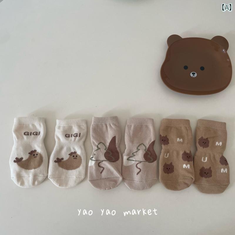 ベビー　服　赤ちゃん 幼児と 子供用 フロア ソックス 春秋 綿 薄手 ベビー 室内 滑り止め 夏 男の子と 女の子 幼児 クール