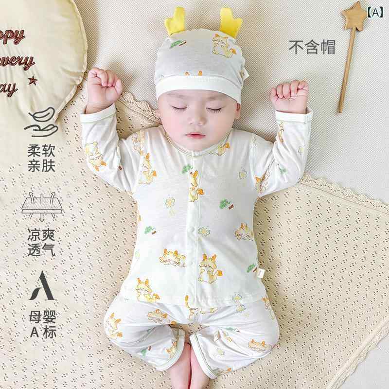 ベビー　服　赤ちゃん 幼児の 夏服 綿 パジャマ ベビー 夏 薄手 服 スプリット ホーム ツーピース