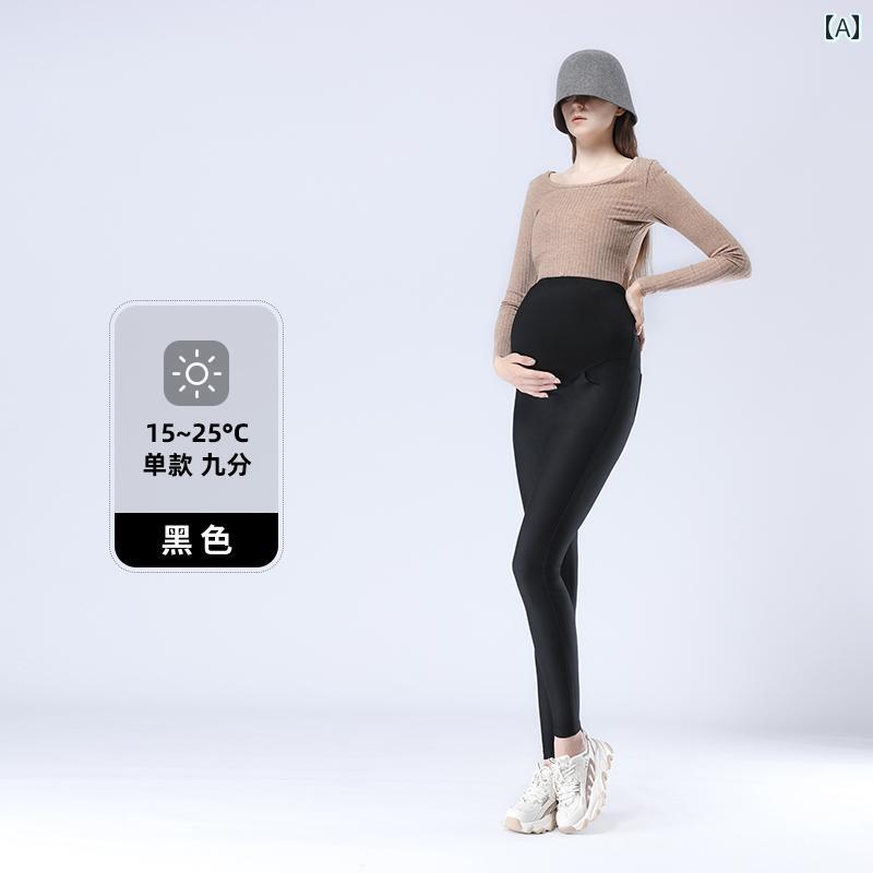 パンツ　スウェット　妊婦 北欧 妊娠 マタニティパンツ 冬 2024 裏起毛 厚手 アウター 大きいサイズ レギンス小 脚