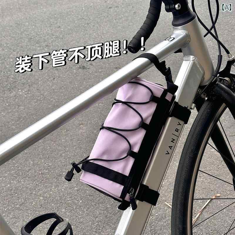 マウンテンバイク　ホルダー　バッグ マウンテンバイク バッグ サイクリング フロント ハンドル バー 収納 ビーム クロスビーム チューブ 自転車 ロード バイク