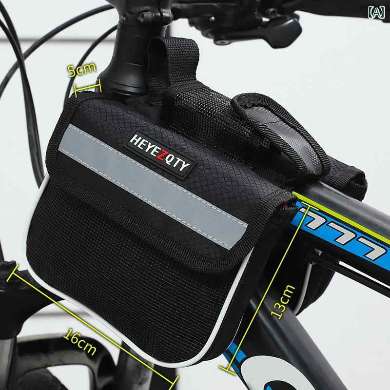 マウンテンバイク　ホルダー　バッグ マウンテンバイク バッグ 4 イン 1 防水 トップ チューブ フロント ビーム 自転車 サドルバッグ サイクリング 用品