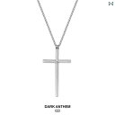 ネックレス 十字架 クロス DARK ANTHEM アクセント クロス スター リング シルバーネックレス 男女兼用 ユニセックス カップルが 男の子に 贈る ...