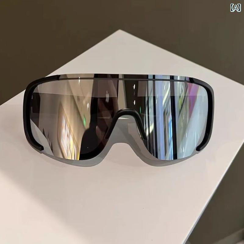 サングラス めがね スタイリッシュ 大型 フレーム 登山 ゴーグル アウトドア スポーツ スキー サイクリング 防風 メガネ 紫外線 防止 サングラス ハイキング