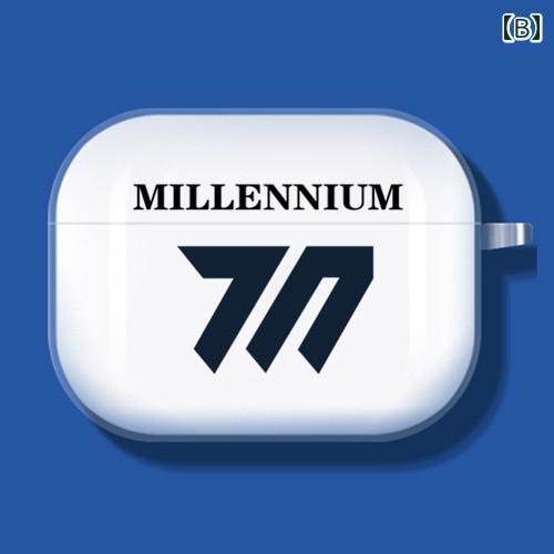 イヤホン　Bluetooth　コンパクト アズールブルー アーカイブ ミレニアム ピクチャー イヤホン カバー Airpods 4 保護 ケース Apple ワイヤレス Bluetooth ボックス第 3 世代 Pro ソフト 透明 シリコン フル イヤホン第 2 世代と第 世代に 最適(2)