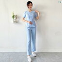 作業服 美容 医療 韓国 美容 クリニック 半袖 看護 手術 室 作業着 男女 伸縮性 口腔 ペット 医療 ユニフォーム
