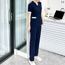 作業服 美容 医療 韓国 手洗い 服 女性用 スクラブ 手術 着 伸縮性の ある ナース スーツ 作業着 口腔 クリニック 医師 美容院