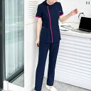 作業服 美容 医療 韓国 ナース ユニフォーム 女性 夏 半袖 ハイエンド ファッション 口腔 病院 クリニック 歯科 医 作業着 スプリット スーツ