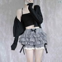 レディース ショーツ フィットネス 【 スポット】 ロリータ パンプキン パンツ ティアードスカート 多層 ふわふわ スカート ボトム 親子 ガールズ ショーツ
