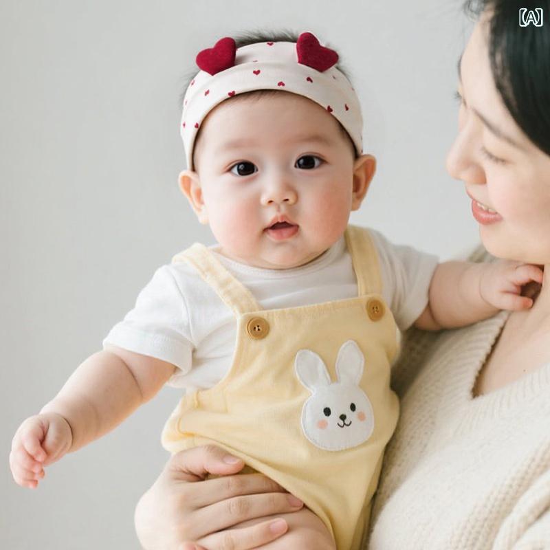 女の子 ヘア ヘッド アクセサリー ベビー ヘッド バンド 新生児用 泉 門 帽子 夏用 綿 女の子 愛用 ヘ..