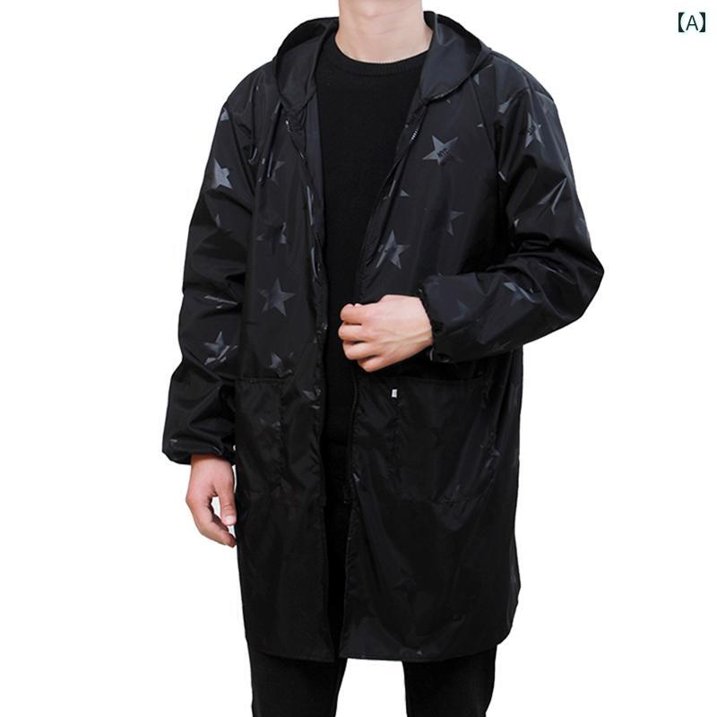 作業着 メンズ ワーク ファッション スモック 大人 メンズ 防水 防 油 キッチン エプロン オーバー オール ジャケット 春秋 薄手の 作業着 コート 労働