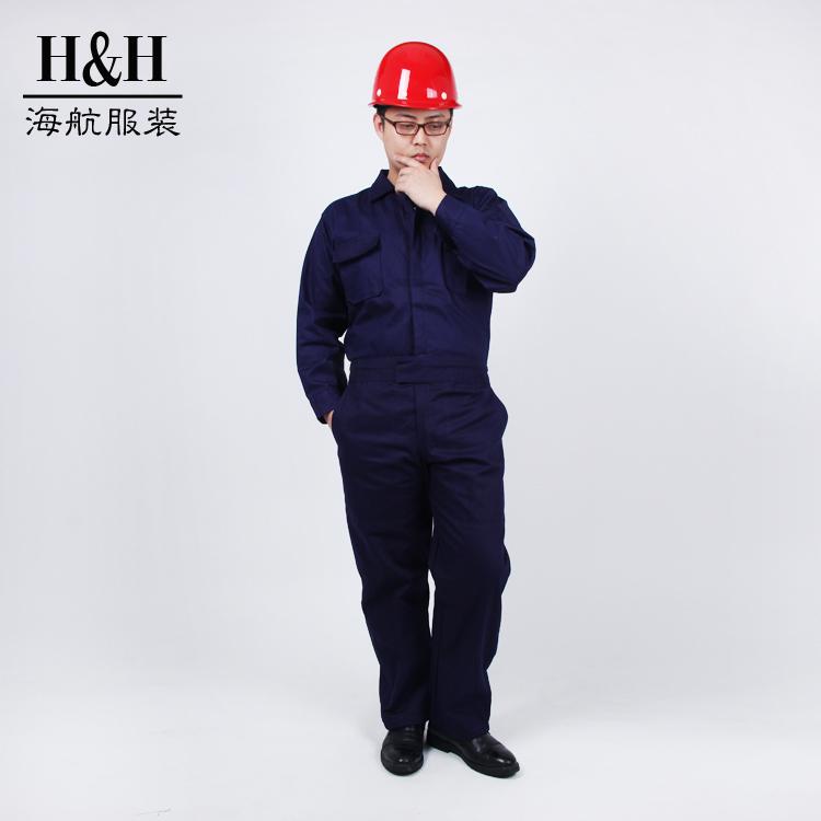 作業着　メンズ　ワーク ワンピース 作業着 メンズ 綿 春秋 長袖 厚手 労働 保護 服 クルー メンテナン..