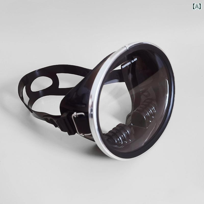 シュノーケリング　ゴーグル　スポーツ 広い 視野の ダイビング ゴーグル 大きい フレームの スキューバ 強化 ガラス 漁師用 フリー シュノーケリング レトロ