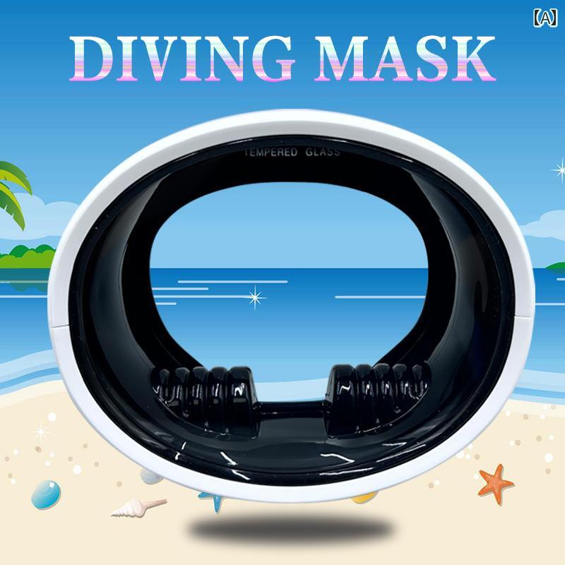 シュノーケリング ゴーグル スポーツ HD 大人用 広 視野 角 フリー シュノーケリング ゴーグル シュノーケル 水泳 用具 フルフェイスマスク 防水 シリコン 漁師