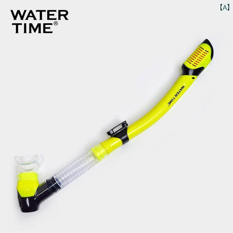 シュノーケリング ゴーグル スポーツ WaterTime フル ドライ シュノーケル フリー ダイビング 呼吸 器 大人 子供 シュノーケリング 水泳 水中 器具