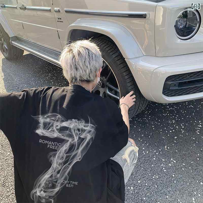 メンズ　ストリート　シャツ 2025年 半袖 Tシャツ 男の子用 夏 アメリカ ストリート ファッション ゆったり ティーンエイジャー向け ヘビーウェイト トップス