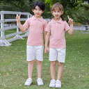 ゴルフ ウェア 子供 夏用 ゴルフウェア セット 親子 服 子供用 半袖 ゴルフ ユニフォーム 男女兼用 ウエスト ゴム ショート パンツ スポーツ 2点