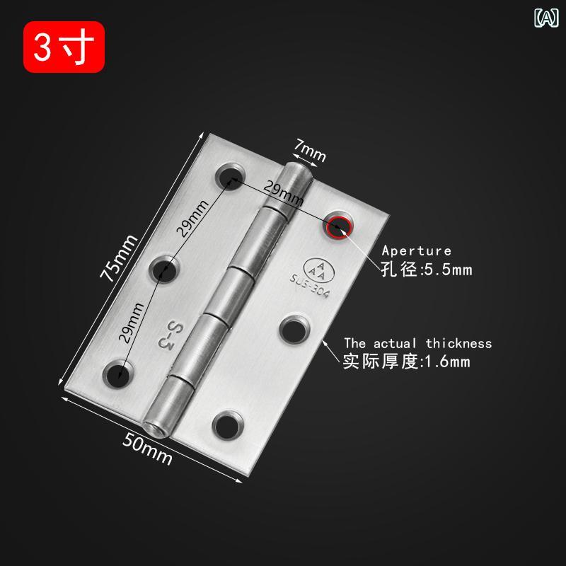 ヒンジ　ステンレス　ドア 304 ステンレス スチール製 小型 ヒンジ 1 / 15 2 25 3インチ ラゲッジ マイ..