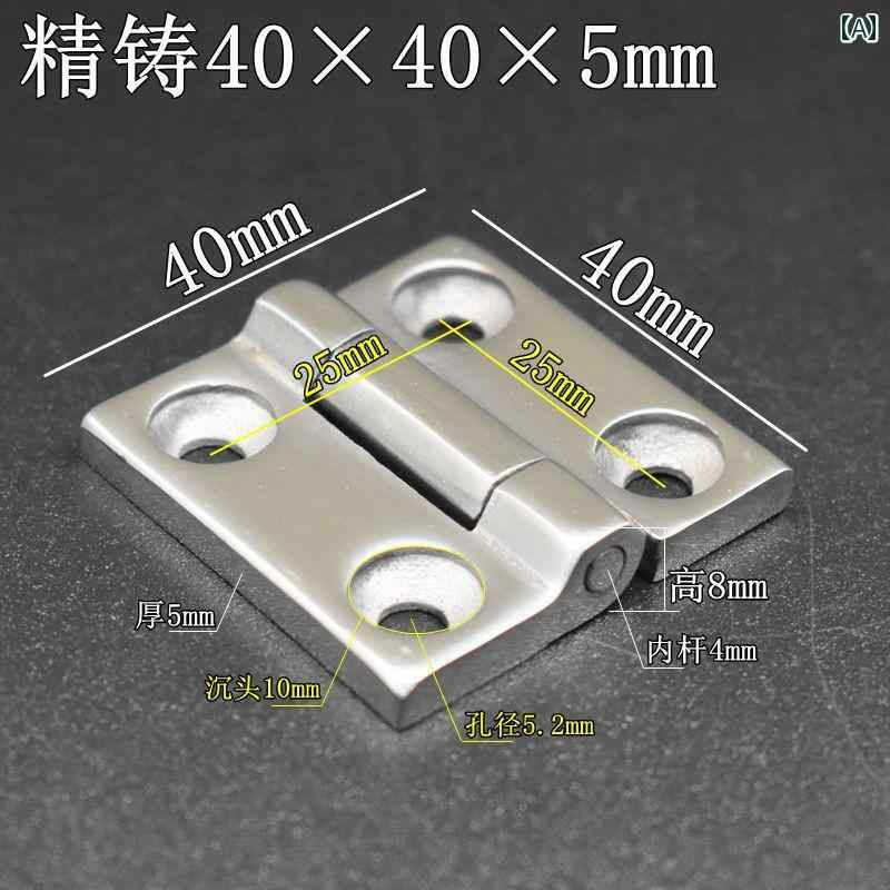 金具　取付　ヒンジ 厚手 304 ステンレスの 頑丈な ヒンジ 鉄 キャビネット ドアヒンジ 工業用 リーフ ..