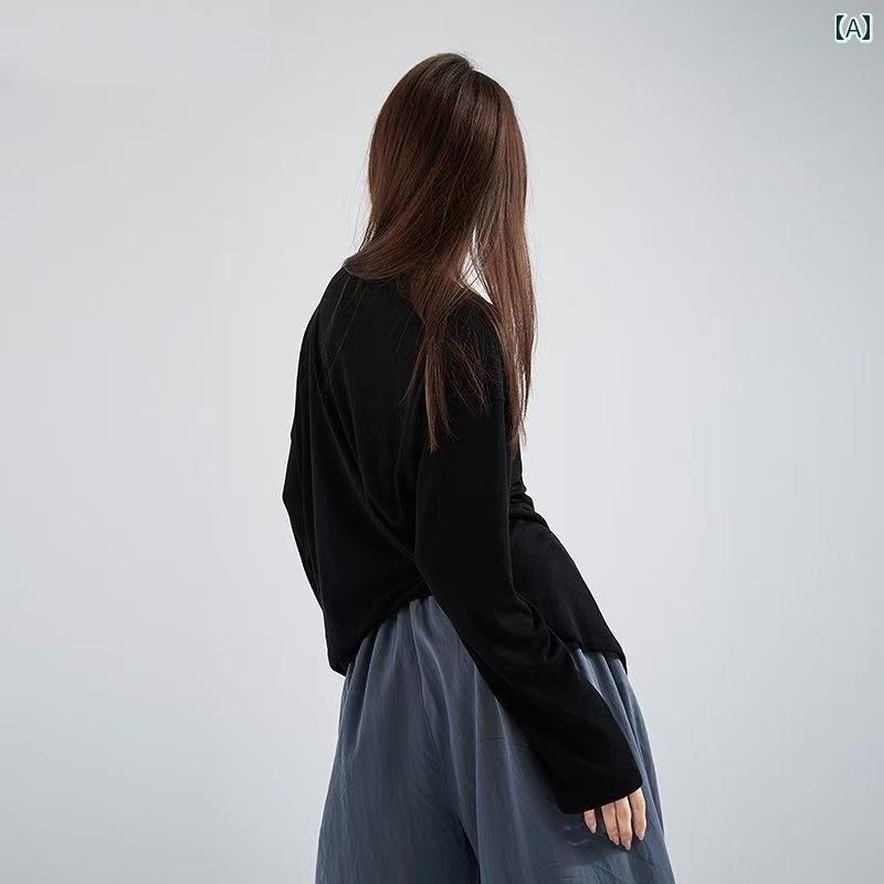 フィットネス　レディース　ウェア　パンツ 芸術 試験 モダン ダンス 長袖 Tシャツ ボディシェイプ トップス 女性用 速乾 通気性 ゆったり ヨガ 服 スリム アウターウェア