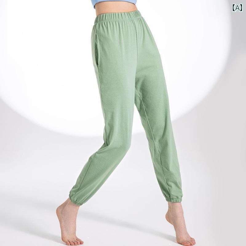 フィットネス　レディース　ウェア　パンツ 2025 綿 ヨガ パンツ レディース ゆったり ランニング 通気性 ダンス カジュアル スポーツ 九分丈 フィットネス