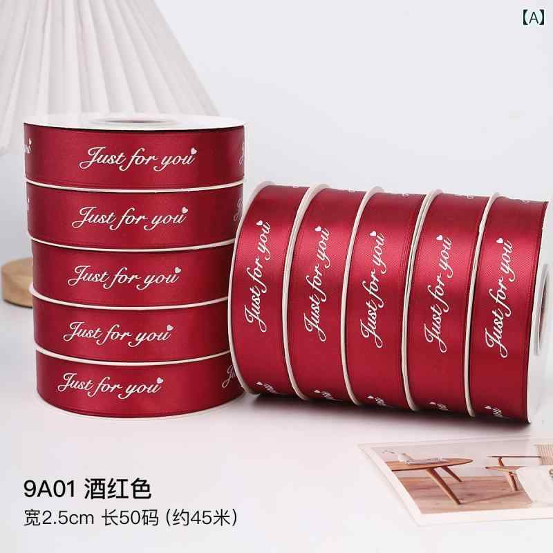 リボン　アクセサリー　ロープ 花の 包装 リボン 花束の 装飾 ケーキの ネクタイ ギフト フルーツ ボッ..