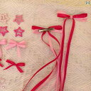 リボン アクセサリー ロープ 音楽 フェスティバル コンサート サポート ボウ リボン 編み ヘア セット スター ピン バレエ アクセサリー 雰囲気