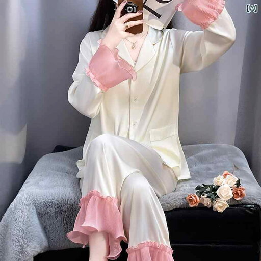 レディース ツーピース シルク 2025 夏の シルクパジャマ レディース 春秋 フランスの 桑の 絹の ホーム 服 3点 セット ステッチ レディース ツーピース シルク 2025 夏の シルクパジャマ レディース 春秋 フランスの 桑の 絹の ホーム 服 3点 セット ステッチ