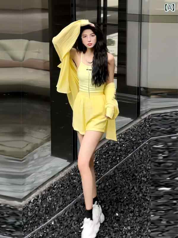 レディース　カジュアル　ウェア 2025夏 ドーパミン 塩 系 老化 防止 レジャー スポーツ 日焼け防止 イ..