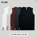 タンクトップ メンズ 無地 厚手 コットン 無地 インナー ノースリーブ Tシャツ メンズ 夏 アウターウェア ウエスト コート スポーツ ホワイト ベスト ボ...