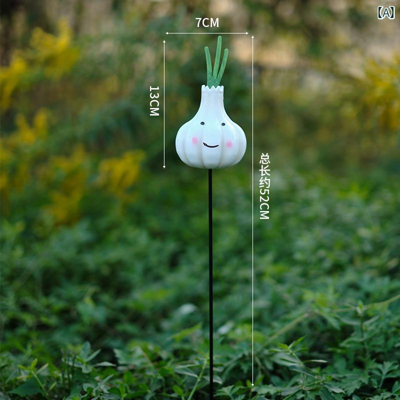 装飾　飾り　ディスプレイ アメリカン 屋外用 プラスチック製の 花 果物と 野菜の 花の 挿入 物 中庭の..