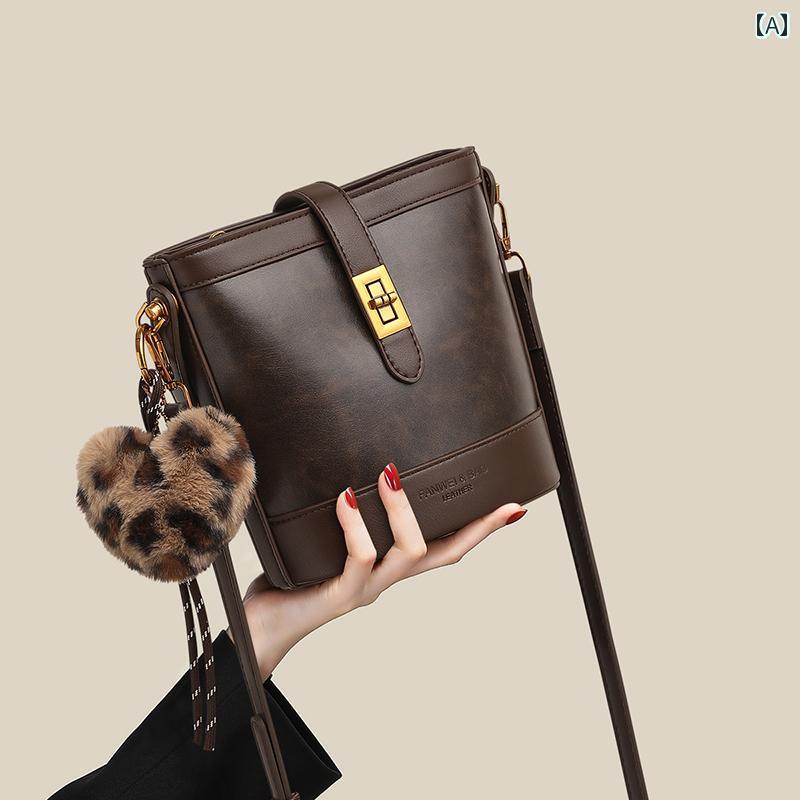 レディース　バッグ　ハンド サイト 小さい C＆ K 旗 艦 店 バケット バッグ レディース 2025 革 メッセンジャーバッグ レディースバッグ大容量 ショルダーバッグ(4)