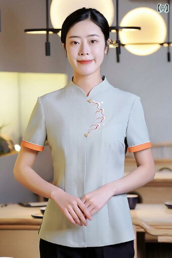 作業服 スタッフ ホール ウェイター 作業着 女性 半袖 高級 ホテル ケータリング クラブ ティーレストラン 火 鍋 レストラン ロビー 夏服 作業服 スタッフ ホール ウェイター 作業着 女性 半袖 高級 ホテル ケータリング クラブ ティーレストラン 火 鍋 レストラン ロビー 夏服