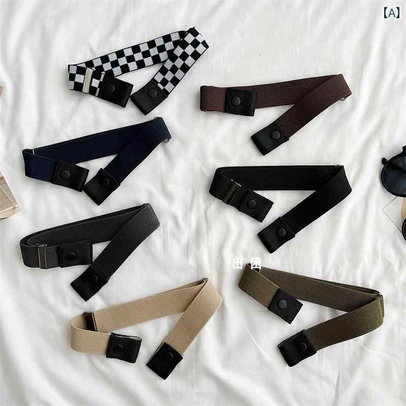 デニム　ジーンズ　おしゃれ ベルト 調節可能 伸縮性 ジーンズ レディースベルト メンズ 見えない ウエ..