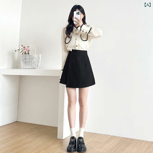 レディース スカート かわいい 春夏 女性用 黒の スーツ スカート 大きめ サイズ 太い mm ハイウエストの 不規則な ショート スリミング aライン パンツ レディース スカート かわいい 春夏 女性用 黒の スーツ スカート 大きめ サイズ 太い mm ハイウエストの 不規則な ショート スリミング aライン パンツ