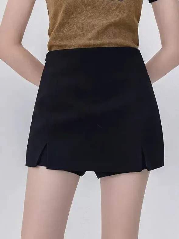 レディース　スカート　かわいい 小さい スリットが 入った アンカーの スカート パンツは 春と 夏に ..