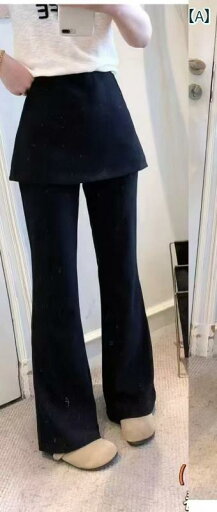 レディース スカート かわいい の 立ち スカート パンツ 2025 春 ブラック フェイク ツーピース おなら カーテン スーツ マイクロフレア スリム レディース レディース スカート かわいい の 立ち スカート パンツ 2025 春 ブラック フェイク ツーピース おなら カーテン スーツ マイクロフレア スリム レディース