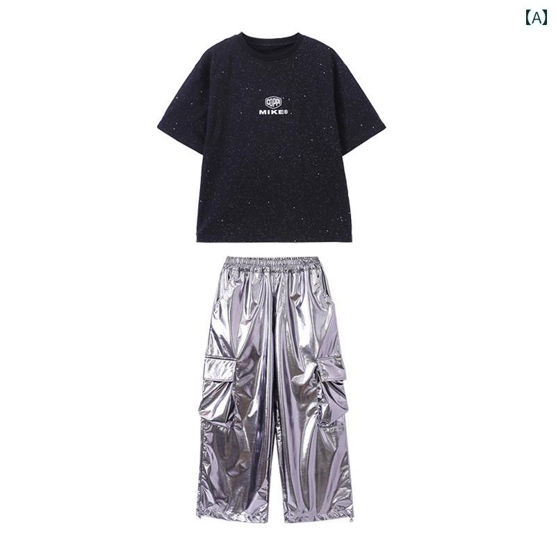 ストリート　子供　ダンス ボーイズヒップ ホップな 服 ヒップ ホップ クール 子供 ルース 赤ちゃんの ..