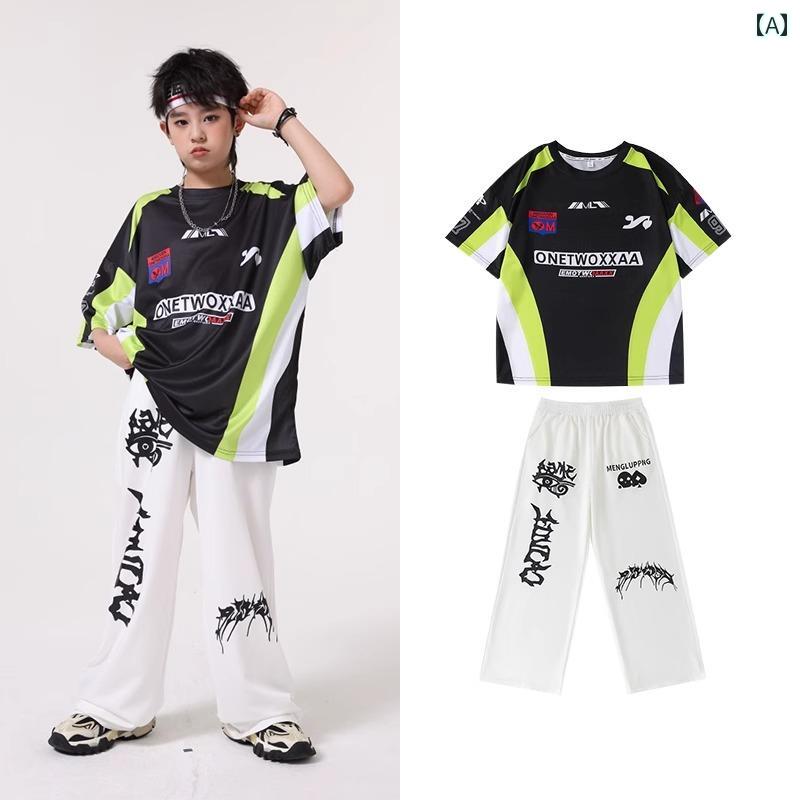 ストリート　子供　ダンス ストリート ダンス 子供用 服 男の子 ヒップ ホップ スーツ HIPHOP パフォー..