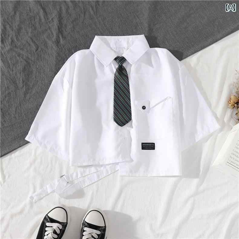 半袖　上下　レディース 2025 クールな 作業着 スーツ ショート パンツ 女子大 生 スタイル 中学生 シ..