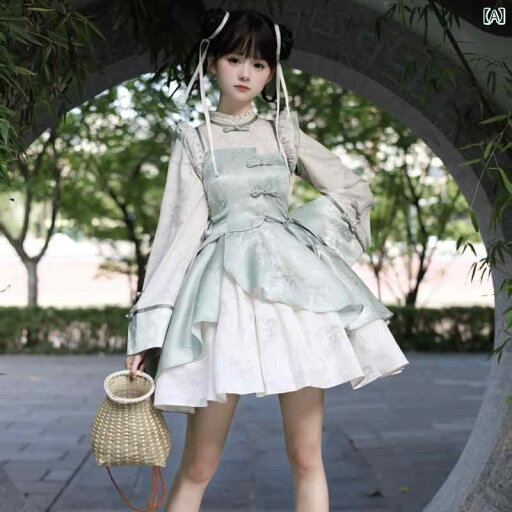 レディース シャツ カジュアル チャイナ風 民族 風の チャイナ ドレス Zhuyao ロリータ 漢 注目 要素 漢服 ロリータガール レディース シャツ カジュアル チャイナ風 民族 風の チャイナ ドレス Zhuyao ロリータ 漢 注目 要素 漢服 ロリータガール