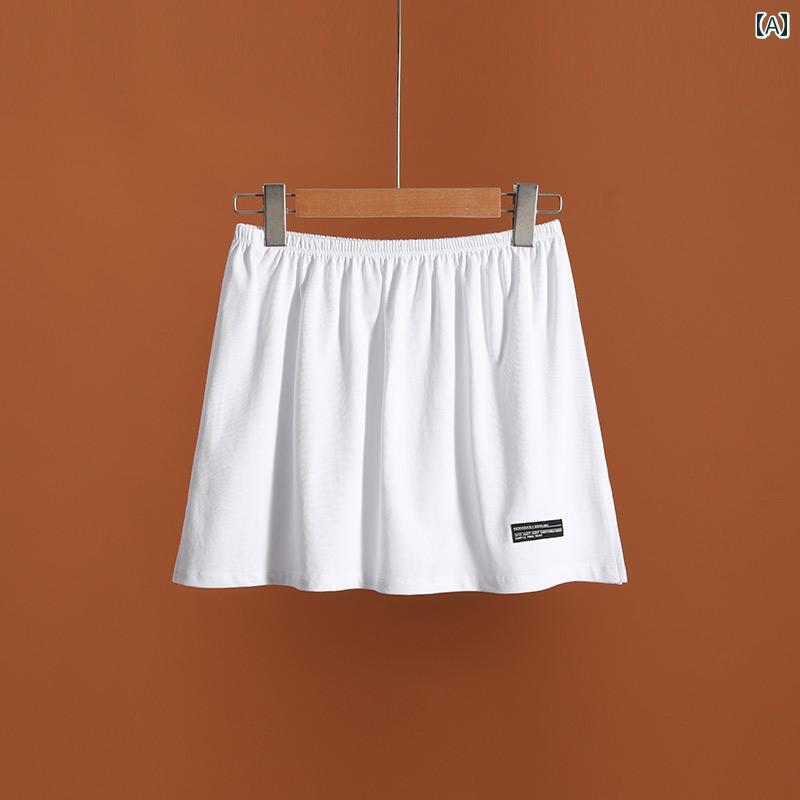 ストレート　生地　パンツ 大きいサイズ 200ポンド スウェットシャツ ショート スカート 小さい 白い ヒップ カバー レイ ヤード カーテン フェイクの 裾