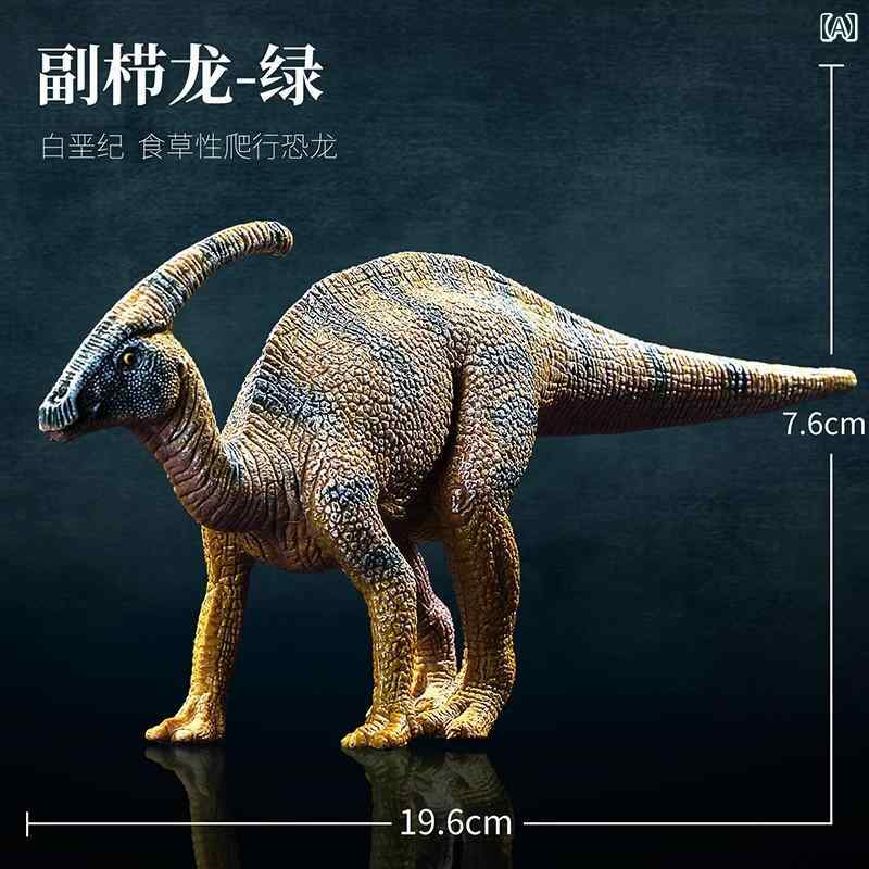 おもちゃ　動物　フィギュア 白亜紀 鳥 盤 類 ハドロサウルス 恐竜 パラサウロロフス 子供の 科学 教育 認知 玩具 シミュレーション 動物